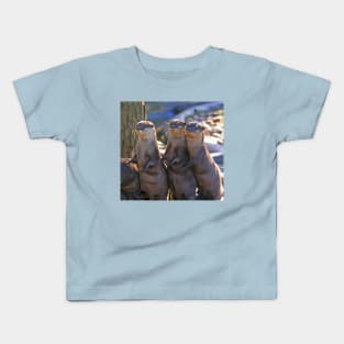 A Bevy of Otters Kids T-Shirt